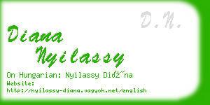 diana nyilassy business card